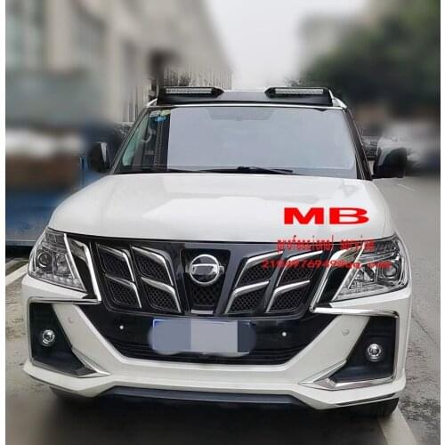 Patrol Y62 dry carbon led light bar roof spoiler