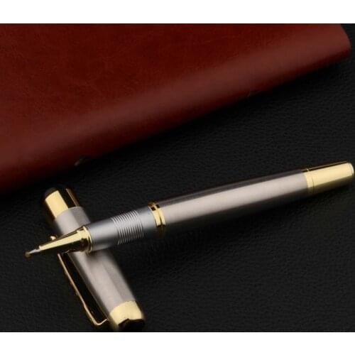 High Quality Brand 250 Rollerball Pen Frosted Black Matte Black Stainless Steel BALL INK PEN Stationery Office Supplies