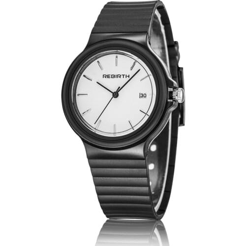 REBIRTH Women Quartz Watch Stainless Steel Waterproof Sport Watch Women Dress Bracelet Clock Relogio Feminino