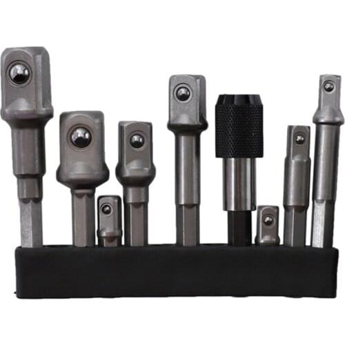 1/2 To 1/4 Wind Batch Rod Hexagonal Shank To Square Head Socket Steel Flexible Hand Tool Parts Versatility Black Power Drill