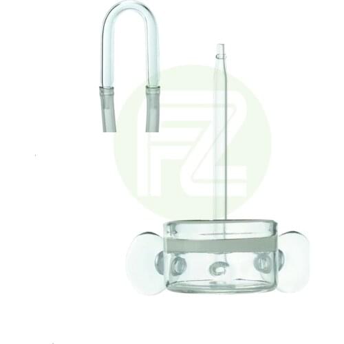 1.5-2inch Big Surface Aquarium Glass CO2 Diffuser with U Connecting Glass Pipe