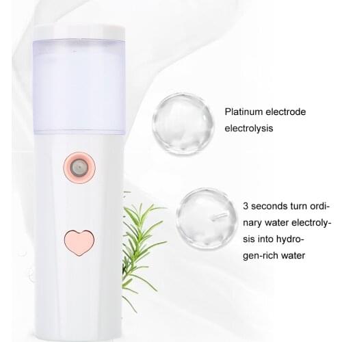 20ml Nano Face Mister USB Rechargeable Handheld Portable Face Hydration Sprayer(White )