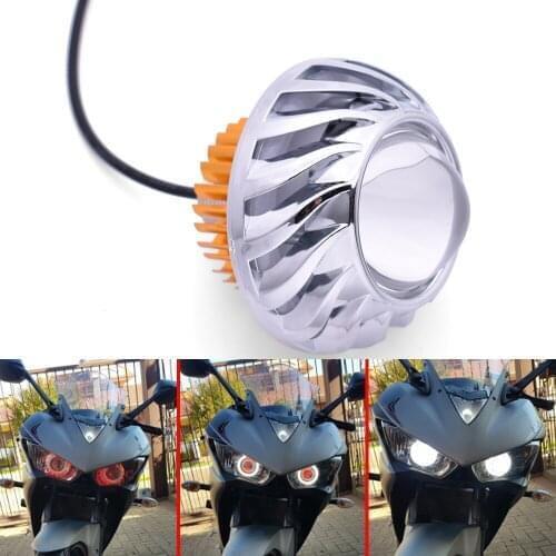 2020 Motorcycle LED Headlights Angel Eyes 34W 2000LM Hi/Lo/Strobe Beam Lamp For YAMAHA WR 250X 250R 450F TTR 125 250 600 TTR250
