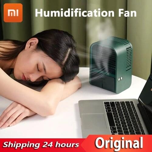 2021 New YOUPIN Desktop Humidification Fan Portable Personal Air Conditioner Fan Low noise Air Cooler Fan For Office Bedroom