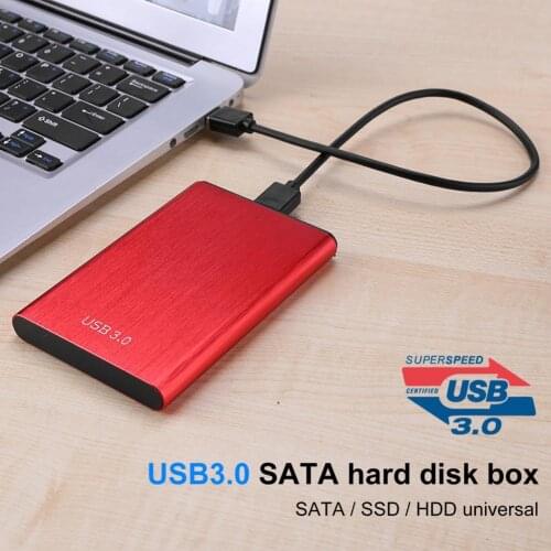 Hard Disk Cases Quick Transmission Screw-free Anti-static 2.5-inch SATA USB3.0 External SSD HDD Cases for Laptop