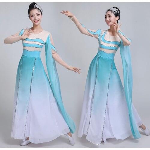 Hanfu classical dance costume female adult elegant new fan dance performance dance costume dance costume