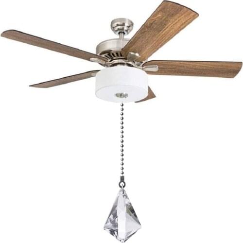 2 Sets Crystal Ceiling Fan Lamp Pulls Chain Extender Home Decor Metal Lighting Chandelier Zipper Connector Home Wedding