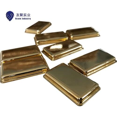 ISO factory stamping metal EMI shielding, gold shield cover in tray