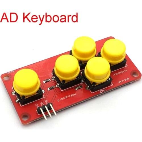 AD Keyboard Simulate Five Key Module Analog Button for Uno Sensor Expansion Board
