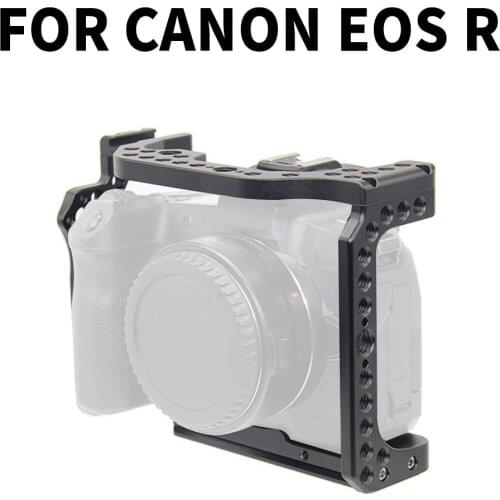 Camera Cage Video Film Movie Rig Stabilizer for Canon EOS R Full Frame ILDC Camera+Cold Shoe Mount for Magic Arm Video Light