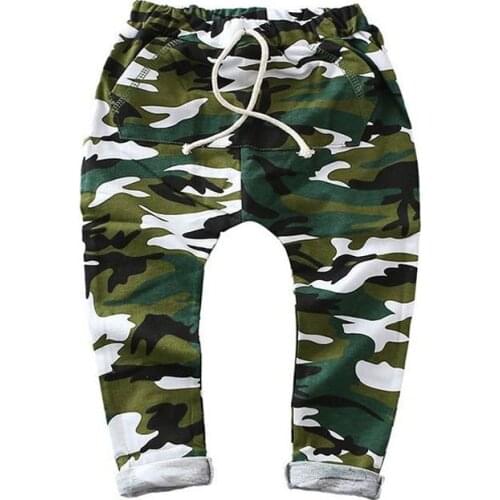 2020 hot sale children harem pants for baby boys camo trousers kids child casual pants camouflage Girls Pants