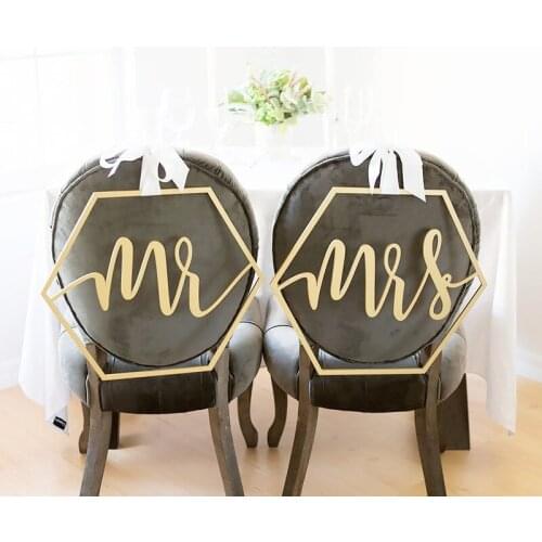 Mr and Mrs chair signs , geometric chair sign,wood signs,wedding calligraphy , Geometrical wedding ,wedding photo prop