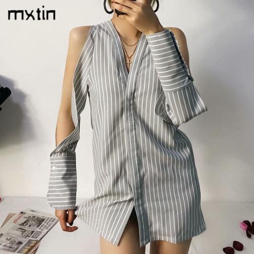 Mxtin Women's Blue Shirts