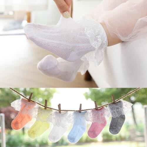 Girls Baby Socks Lace Mesh Socks Newborn Infants Breathable Lace Socks Thin Cotton Socks Baby Accessories