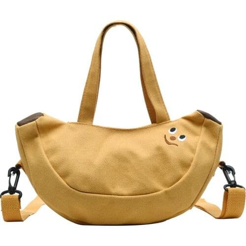 New lovely young lady 's bag Korean single-shoulder handbag Sen Department 100 students slung mobile canvas bag