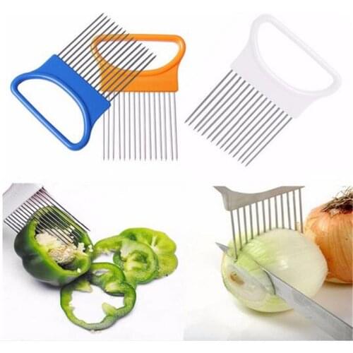 New Arrival Fruit & Vegetable Tools Kitchen Gadgets Easy Onion Holder Slicer Guide Tomato Holder Cutter No More Stinky Hands