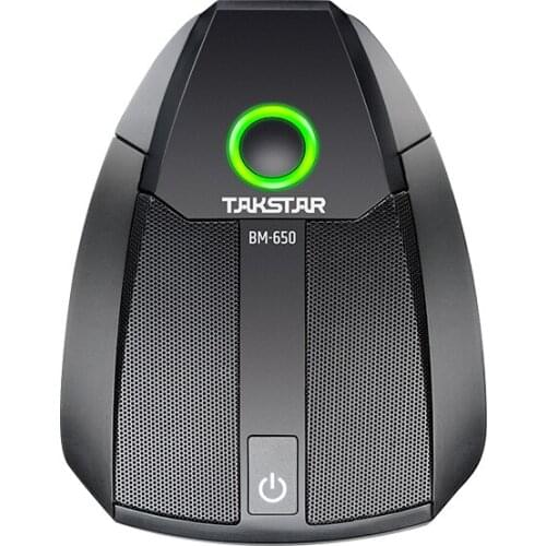 Original Takstar BM-650 boundary microphone touch mute switch use for teaching program recording & live broadcast studio
