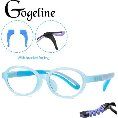 Oval TR90 Anti Blue Light Children Glasses Frame Ultralight Eyeglasses Kids Boys Computer Girls Game Protective Goggle Eyewear