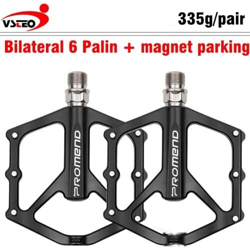 Mountain Bike Pedal Bilateral Magnet MTB Bicycle Pedals Wide Platform Road Bikes Non-slip Aluminum Alloy 6 Bearing Sealed Pedals