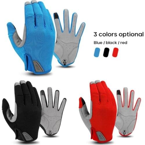 New Wind Breaking Ski Full Finger Gloves Touch Screen Anti-slip Bicycle Lycra Fabric Winter Autumn Mittens Camping & Hiking Hot