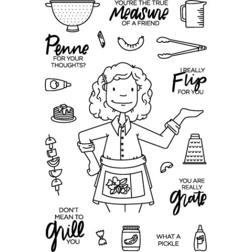 Leading lady Transparent Clear Stamps for DIY Scrapbooking/Card Making/Kids Christmas Fun Decoration Supplies