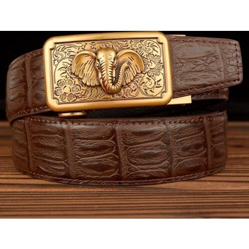 Brand Designer Belt Men High Quality Genuine Leather Men Belts Strap Male Retro Automatic Buckle Belt for Men Business belt