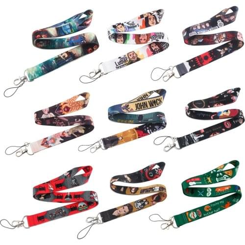 CB043 The Film Funny Cartoon Neck Straps Lanyards for Key ID Card Pass Gym Cellphone USB Badge Holder DIY Hanging Rope