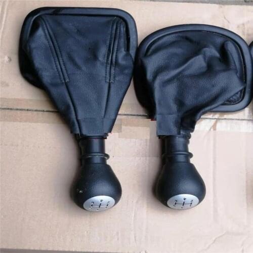 1pcs Gear Shift Knob cover Manual Gear lever black leather cover for Chinese HAFEI LOBO Auto car motor parts