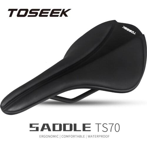 TOSEEK TS70 Bicycle Saddle 7x7mm Round Rails Mountain Road Bike EVA Bicycle Seat MTB Ultralight Cycling Bicycle Parts