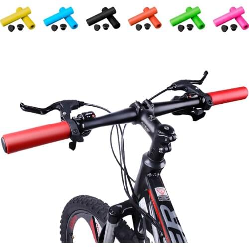 1Pair Super Soft Bicycle Handle Bar Grips MTB Road Bike Ultraight Anti-Slip Shock Absorbing Handlebar Cover Bike Accessories
