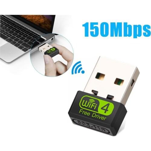 150Mbps Free Driver Wireless USB Wifi Adapter for PC USB Ethernet WiFi Receiver Mini USB WiFi Adapter USB Wireless Network Card