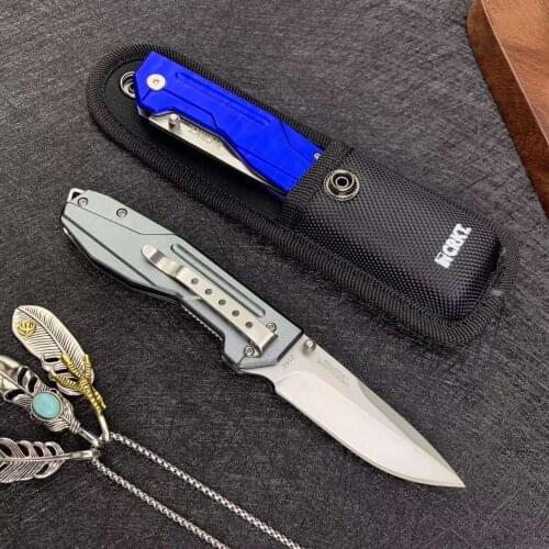 Outdoor Tactical Folding Knife 5Cr14Mov High Hardness Blade Knife Cleaver Hunting Camping EDC Knives