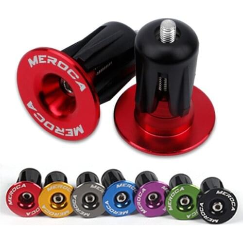 2PCS MTB Bike Bar End Plugs Road Mountain Bike Handlebar Plug End Cap With Aluminum Alloy Lock Bicycle Accessories