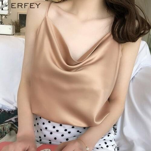LERFEY Women Club Satin Solid Camis Top Spaghetti Strap Summer Camis Shirts Backless Solid Sexy Casual Basic Tops Plus Size