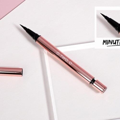O.TWO.O Liquid Eyeliner Pencil Cosmetic Waterproof Eye Liner Sponge Refill No Smudge Fast Dry Black Eyeliner Eye Makeup Woman