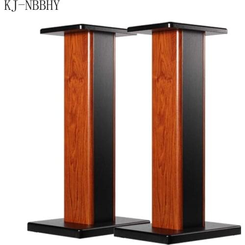 1 Pair Speaker Bracket Surround Base Floor Tripod Anti-vibration Wooden Bookshelf Box Shelf Can Be Filled With Sand