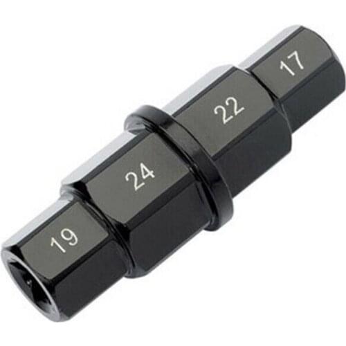 1PC Motorcycle Front Wheel Spindle Removal Sleeve 17 19 22 24mm Hub Axle Hex Aid