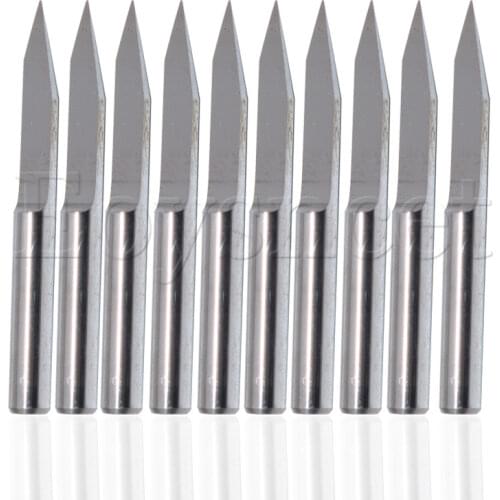 10Pcs 30 Degree 0.2mm Carbide Engraving Bits CNC Router Tool for PCB board