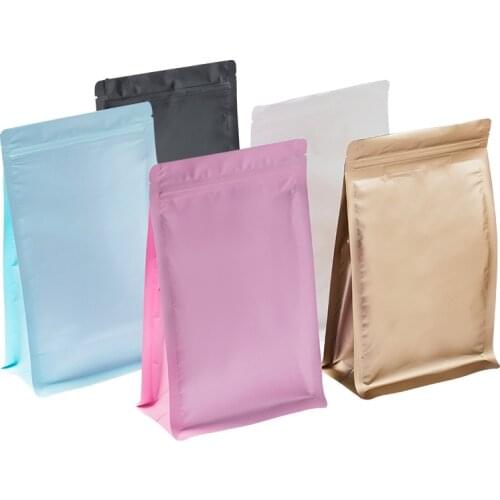 10pcs Aluminum Foil Bag Eight-sided Seal Store Packaging Dog Cat Powder Nuts Snacks Candy Cheese Milk Tea Coffee Candy Food Bags