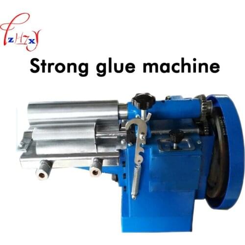 110/220V Strong Gluing Machine 160mm Yellow Rubber Petrol Rubber Roller On Plastic Machine Use For Surface Coating With Glue