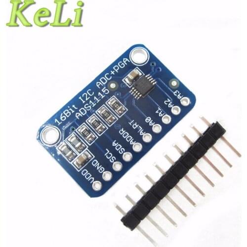 16 Bit I2C ADS1115 Module ADC 4 channel with Pro Gain Amplifier RPi 5PCS