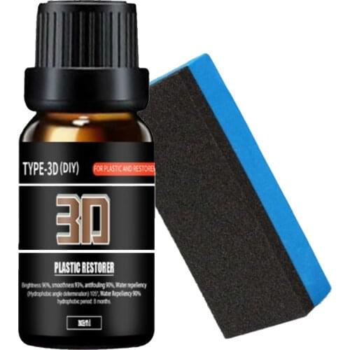30ML Car Ceramic Plastic Testorer Liquid 3D Car Coating Car Care Agent Anti-Scratch Graphene Plating Solution Restorer
