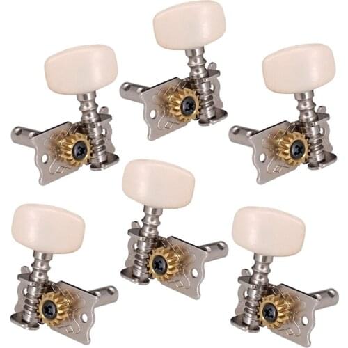 6Pieces 3L 3R Guitar String Tuning Pegs Tuner Machine Heads Knobs Tuning Keys for Acoustic or Electric Guitar