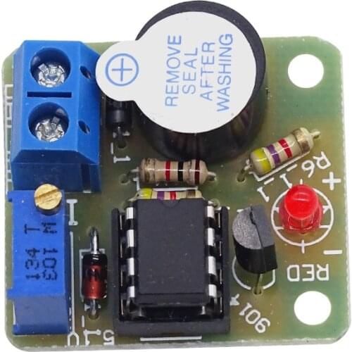 9V 12V battery anti-over-discharge sound and light alarm anti-over-discharge protection board low-voltage/under-voltage protecti
