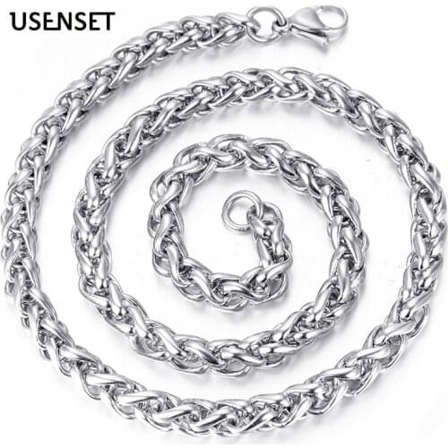 8MM Keel Chains 304 Stainless Steel Necklaces For Men Women Rope Choker Fashion Charm Jewelry