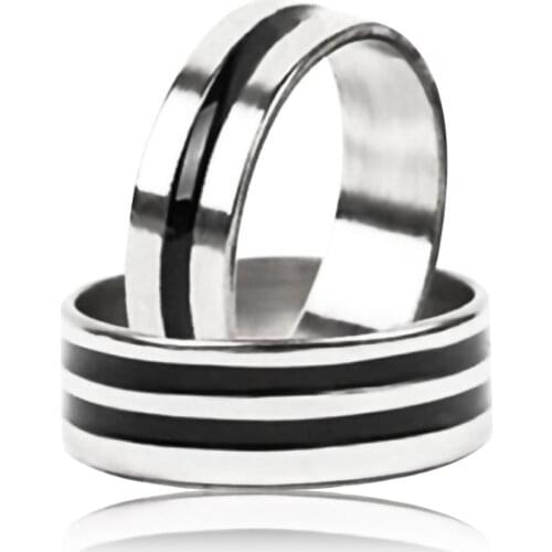 Black Circle PK Ring Magic Tricks Strong Magnetic Magnet Ring Coin Finger Decoration 17-22mm Size Magic Ring Props Tools