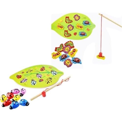 Kids Toys Magnetic Catch Wooden Toy for Children Early Educational Toys Gift