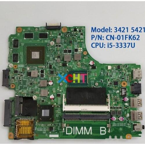 For Dell Inspiron 3421 5421 1FK62 01FK62 CN-01FK62 12204-1 DNE40-CR MB I5-3337U GT730M/2GB Laptop Motherboard Mainboard Tested