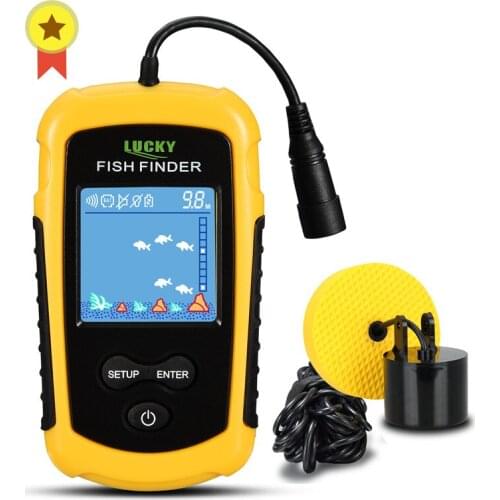 FFC1108-1 Alarm 100M Portable Sonar Fish Finders Fishing lure Echo Sounder Fishing Finder Lake Sea Fishing