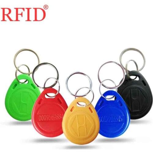 ID 125khz EM4100 TK4100 Read Only Keychain RFID EM Token Tag Access Control Card Tag Accessories Many Color Select 100pcs